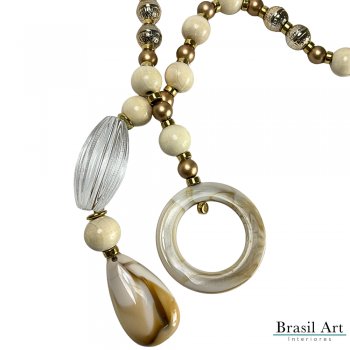 Colar Decorativo Off White