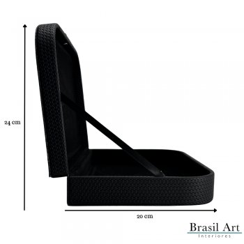 Caixa Decorativa Preta P