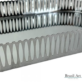 Bandeja De Metal Com Espelho