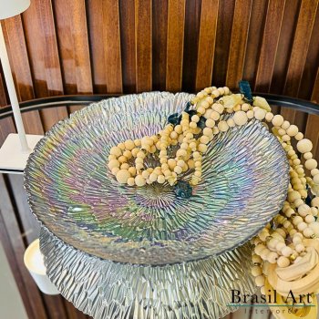 Centro de Mesa Decorativo Frantic Furta-Cor - Design Moderno Iridescente