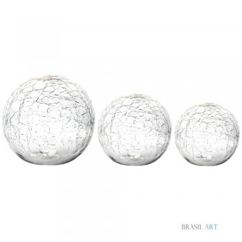 Trio de Bolas Transparente