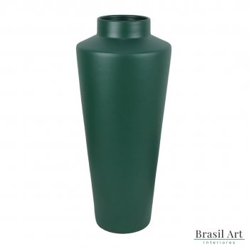 Vaso Decorativo de Chão em Cerâmica Verde Musgo