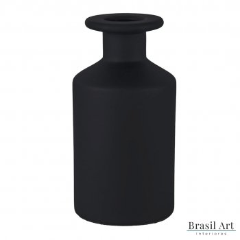 Vaso Decorativo Médio em Cerâmica Preto