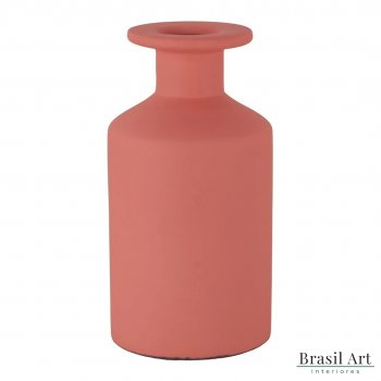 Vaso Decorativo Médio em Cerâmica Rosa