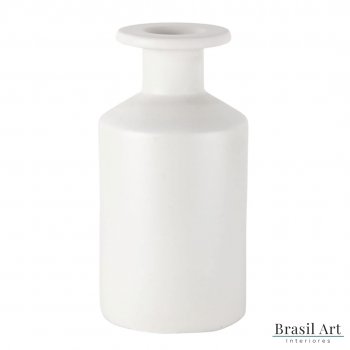Vaso Decorativo Médio em Cerâmica Off White