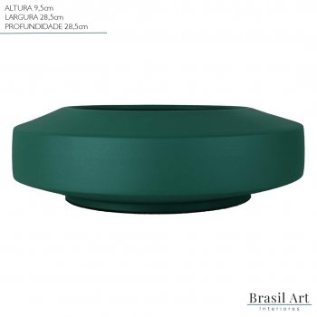 Vaso Decorativo em Cerâmica Verde Musgo