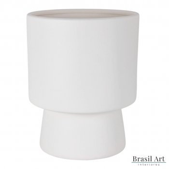 Vaso Decorativo em Cerâmica Off White