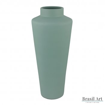 Vaso Decorativo de Chão em Cerâmica Verde Menta