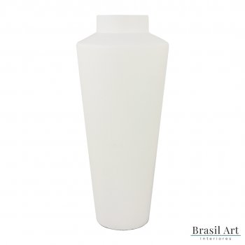 Vaso Decorativo de Chão em Cerâmica Off White