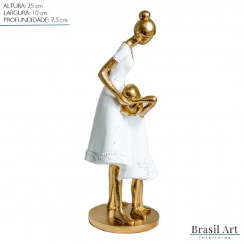 Estátua para Decoração Mãe e Filha