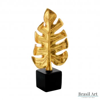 Estátua em Resina Folha em Dourado