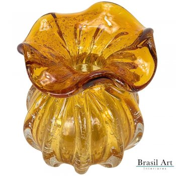 Vaso Trouxinha Decorativa M Âmbar Italy - Elegante e Versátil
