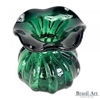 Vaso Trouxinha Decorativa P Verde Esmeralda Italy - Design Vibrante Luxuoso