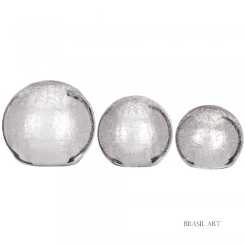 Trio de Bolas Prata