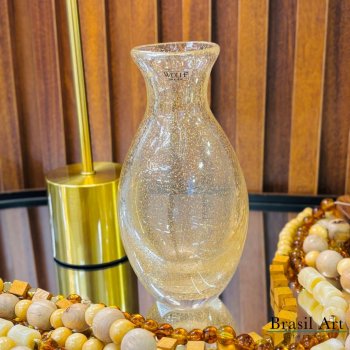 Vaso Decorativo Wolff Dourado Italy - Design Charmoso