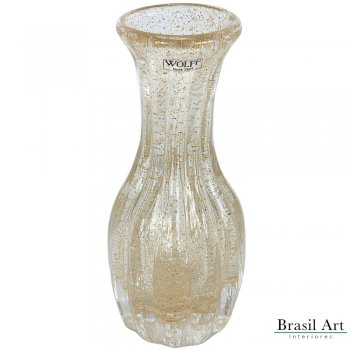 Vaso Grande Wolff Italy Dourado - Design Elegante e Moderno