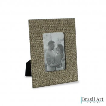 Porta-Retrato Decorativo Mesclado Bege 10x15cm
