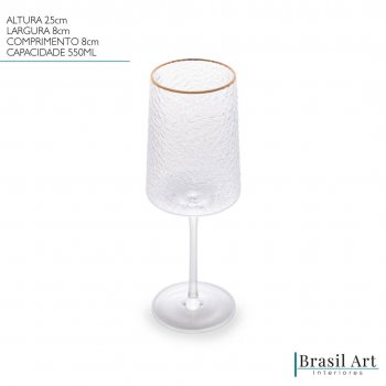 Taça para Vinho Petra em Vidro 550ml