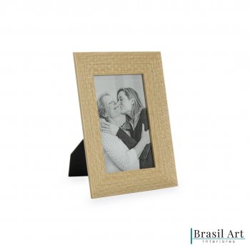 Porta-Retrato Decorativo Escama Bege 10x15cm