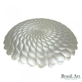 Centro de Mesa Decorativo Concha Perolada Belgravia - Design Orgânico Iridescente